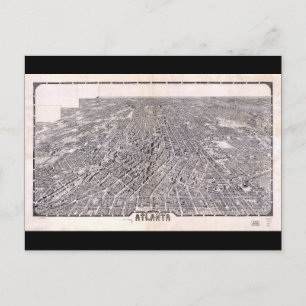 Carte aérienne de Atlanta Georgia (1919)