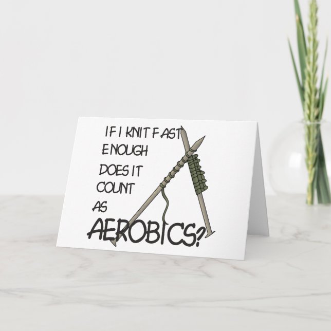 Carte Aérobic tricot (Devant)
