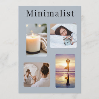 Carte Aesthetic Minimalist Photo Collage Room Decor Card