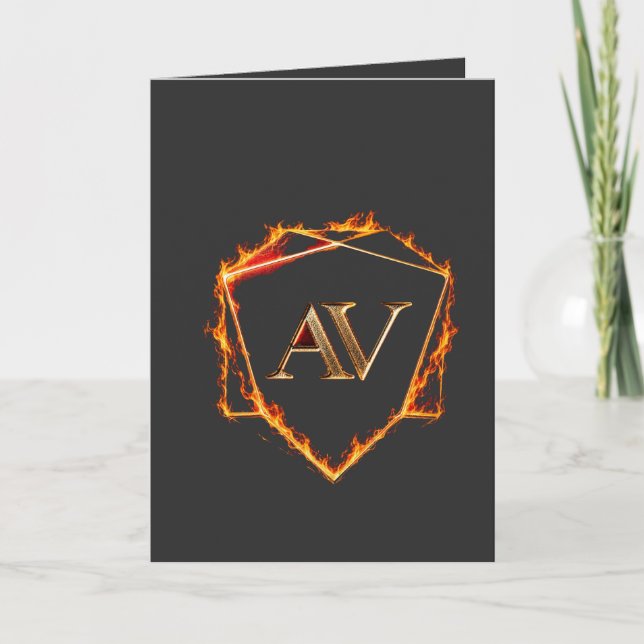 Carte AETHER VANGUARD - Logo Stone Forme Streetwear AV (Devant)