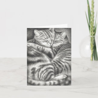 CARTE AFFECTION DE CAT TIGRÉ