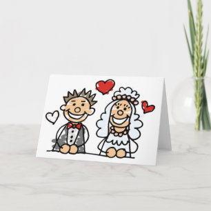 Carte affectueuse de couples de mariage (2)