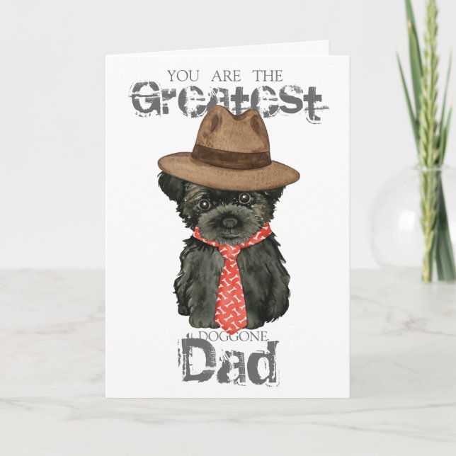 Carte Affenpinscher Papa (Devant)