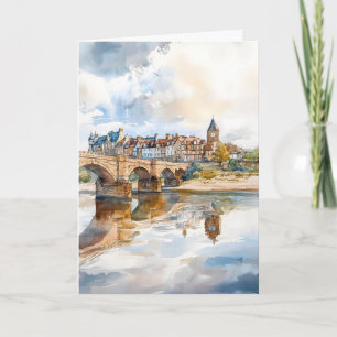 Carte Affiche aquarelle Berwick Art mural Berwick Mur