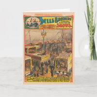 Affiche De Cirque D'Animaux Exposés Dans Une Tente