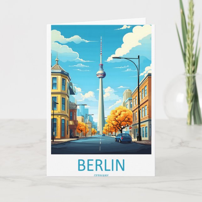 Carte Affiche de voyage à Berlin Allemagne 1 (Devant)