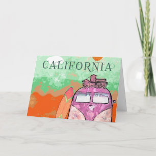 Carte Affiche de voyage Californie