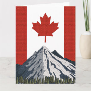 Carte Affiche de voyage montagne Canada