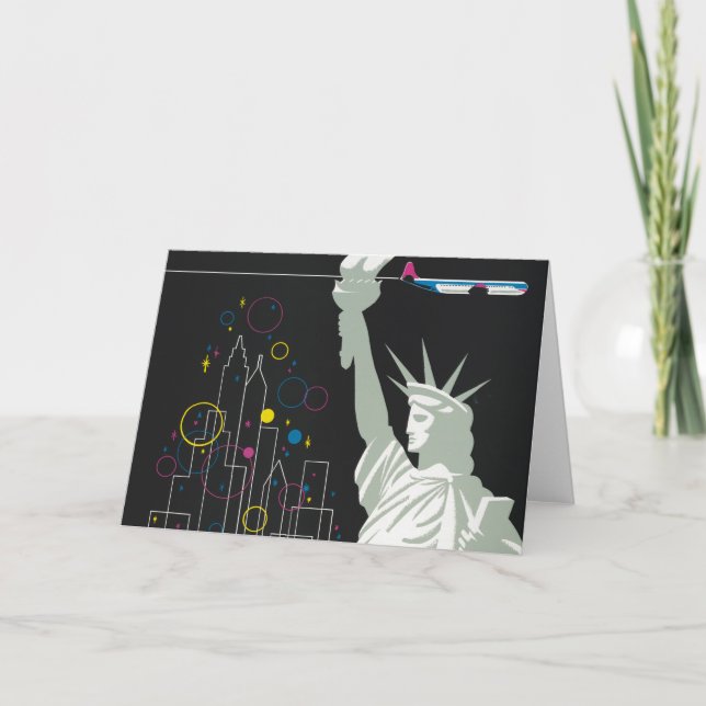 Carte Affiche De Voyage Pour Vol Northwest Airlines (Devant)