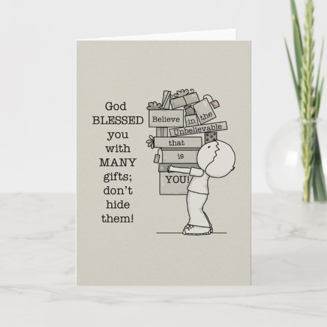 Carte Afficher vos cadeaux (Devant)