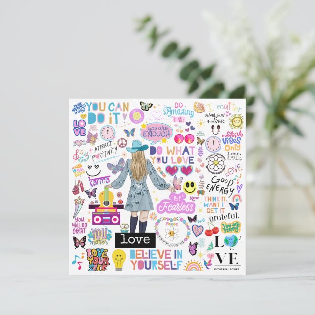 CARTE AFFIRMATIONS OU TÉLÉCHARGEMENT (Debout devant)