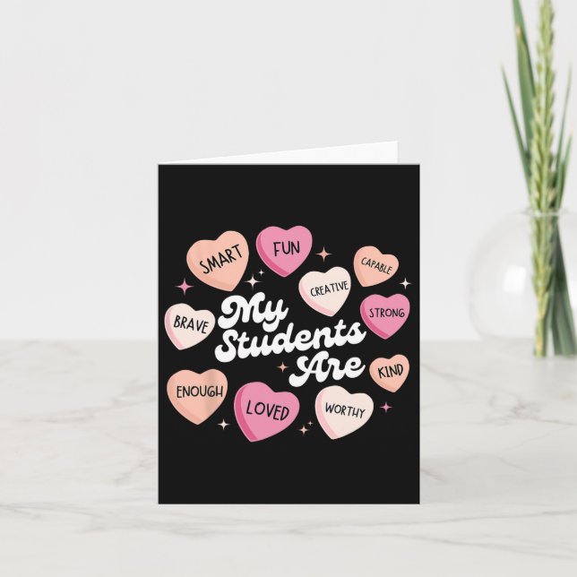 Carte Affirmations positives pour enseignant Saint-Valen (Devant)