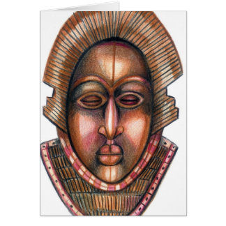 Carte africaine de masque