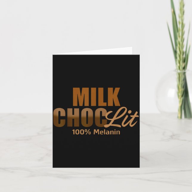 Carte African American Black Afro Women Milk Choc-lit 10 (Devant)