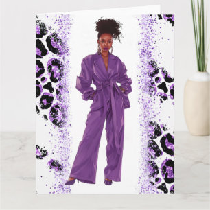 Carte African American Black Queen Melanin Sista Shopp