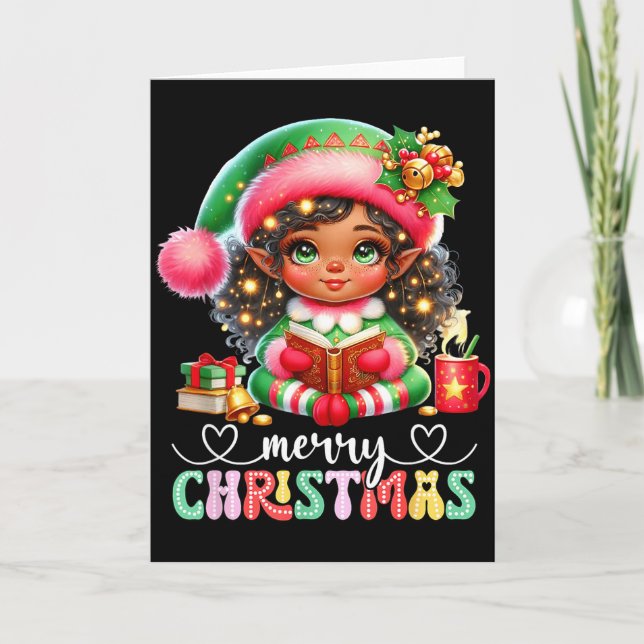 Carte African American Christmas Shirt African Black Wom (Devant)