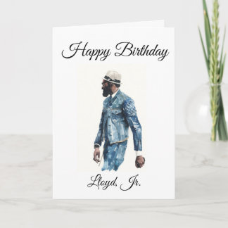 Carte African American Male - Birthday