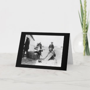 Carte African Americans with Kazoos and a Guitar 1914