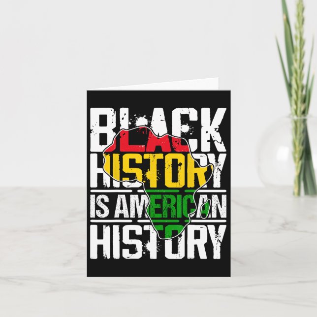 Carte African Pride JunetDix Mois de l'histoire des Noir (Devant)