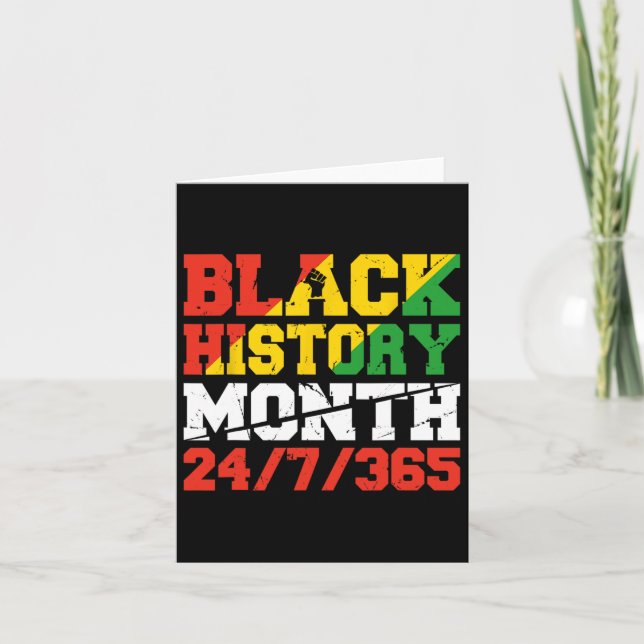 Carte African Pride JunetDix Mois de l'histoire des Noir (Devant)