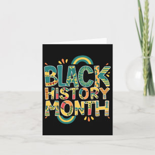 Carte African Pride Men Black History Mois 24 7 Bhm Wom