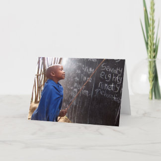 Carte African Student Teacher Greeting Card