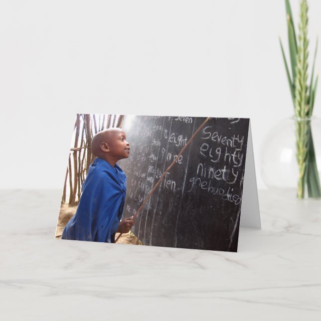 Carte African Student Teacher Greeting Card (Devant)