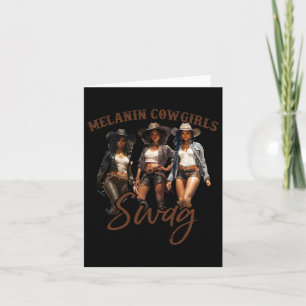 Carte Afrique Melanin Cowgirl Swag Histoire noire Melani