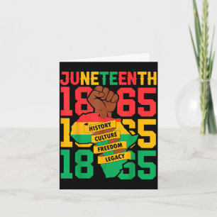 Carte Afro-américain 1865 juneteenth histoire des Noirs