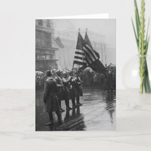 Carte Afro-américain d'infanterie de soldats de Buffalo