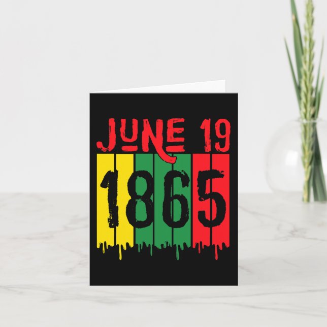 Carte Afro-Américain Juin 19 1865 Junetten (Devant)