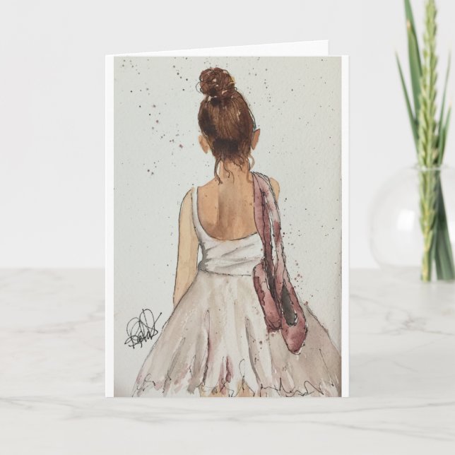 Carte After the Dance Watercolor Note Cards (Devant)