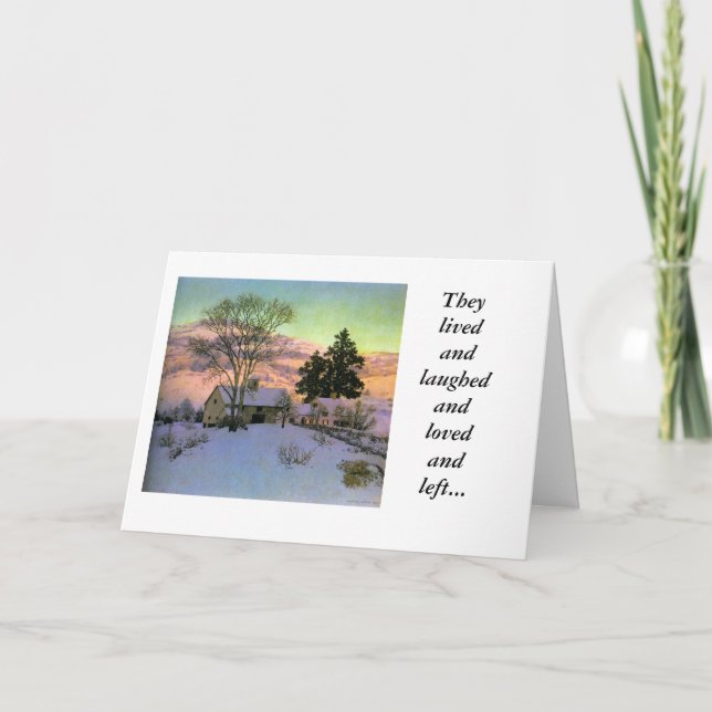 Carte Afterglow, 1947, huile sur la toile, ils ont vécu (Devant)