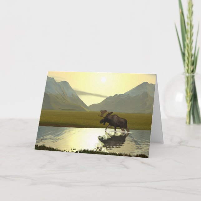 Carte Afternoon Moose (Devant)