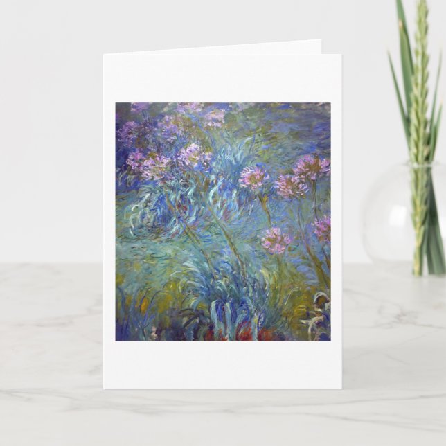 Carte Agapanthus, Monet (Devant)
