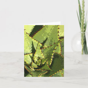 Carte agave verte