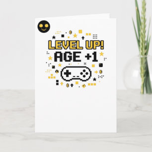 Carte Âge de niveau supérieur +1 Pun d'anniversaire de
