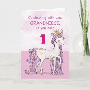 Carte Âge personnalisé Anniversaire Grande-nièce Rose Ch