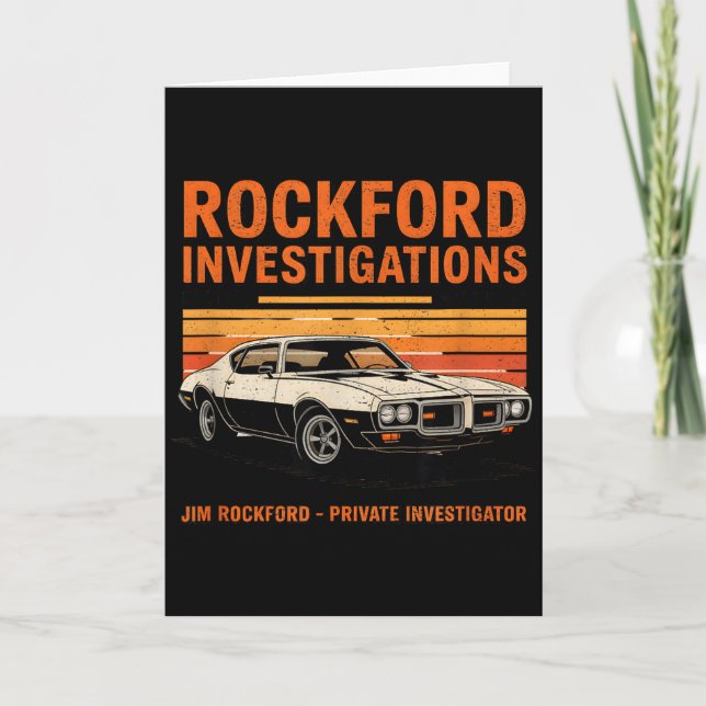 Carte Agence de détective Rockford - Dossiers Rockford  (Devant)