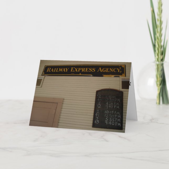 Carte "Agence de messagerie ferroviaire et bulletin des  (Devant)