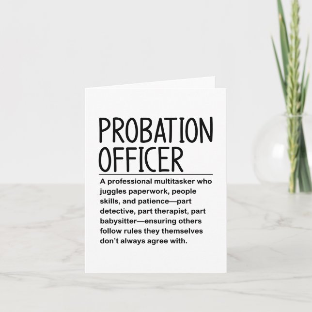Carte Agent de probation (Devant)