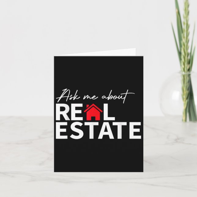 Carte Agent Immobilier Funny Realtors Me questionnent Su (Devant)