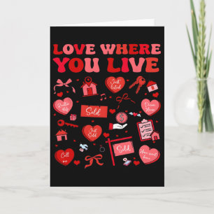 Carte Agent immobilier Love Where You Live Valentine Imm