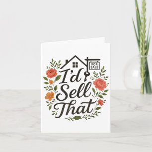 Carte Agent immobilier que je vendrais cela 