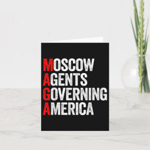 Carte Agents moscovites vintages au gouvernement américa