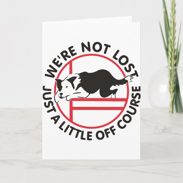 Carte Agilité de border collie outre de cours (Devant)