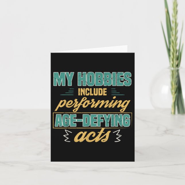 Carte Agissements de désobéissance à l'âge Drôle Vieille (Devant)