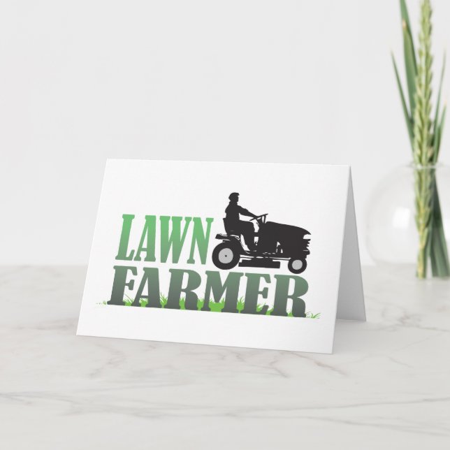 Carte Agriculteur de pelouse (Devant)