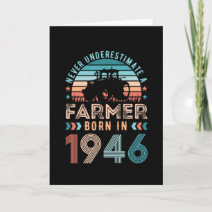 Carte Agriculteur né 1946 80e anniversaire de l'agricult
