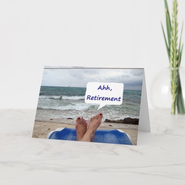 CARTE AHHH, RETRAITE=BON POUR VOUS ! (Devant)